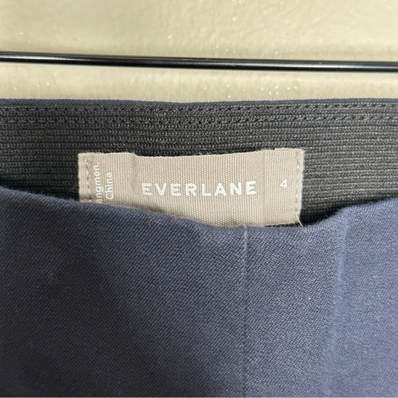 EVERLANE Side Zip Work Pant Navy Blue {ZZ25} - Picture 3 of 4
